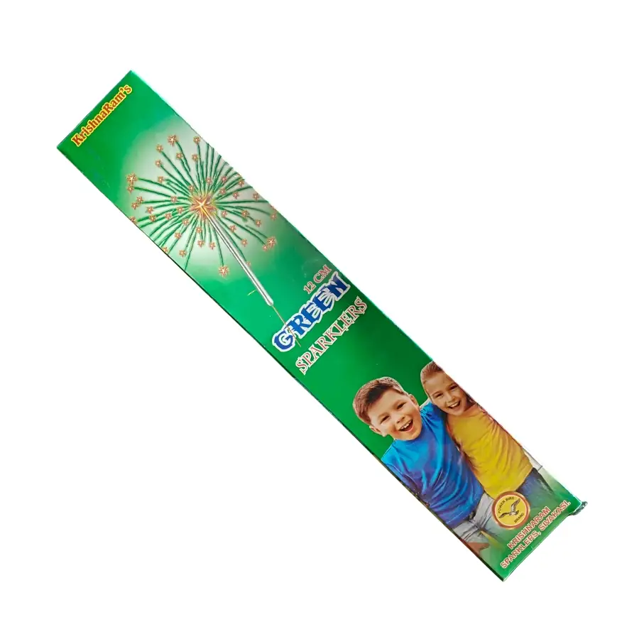 12 CM Green Sparkle