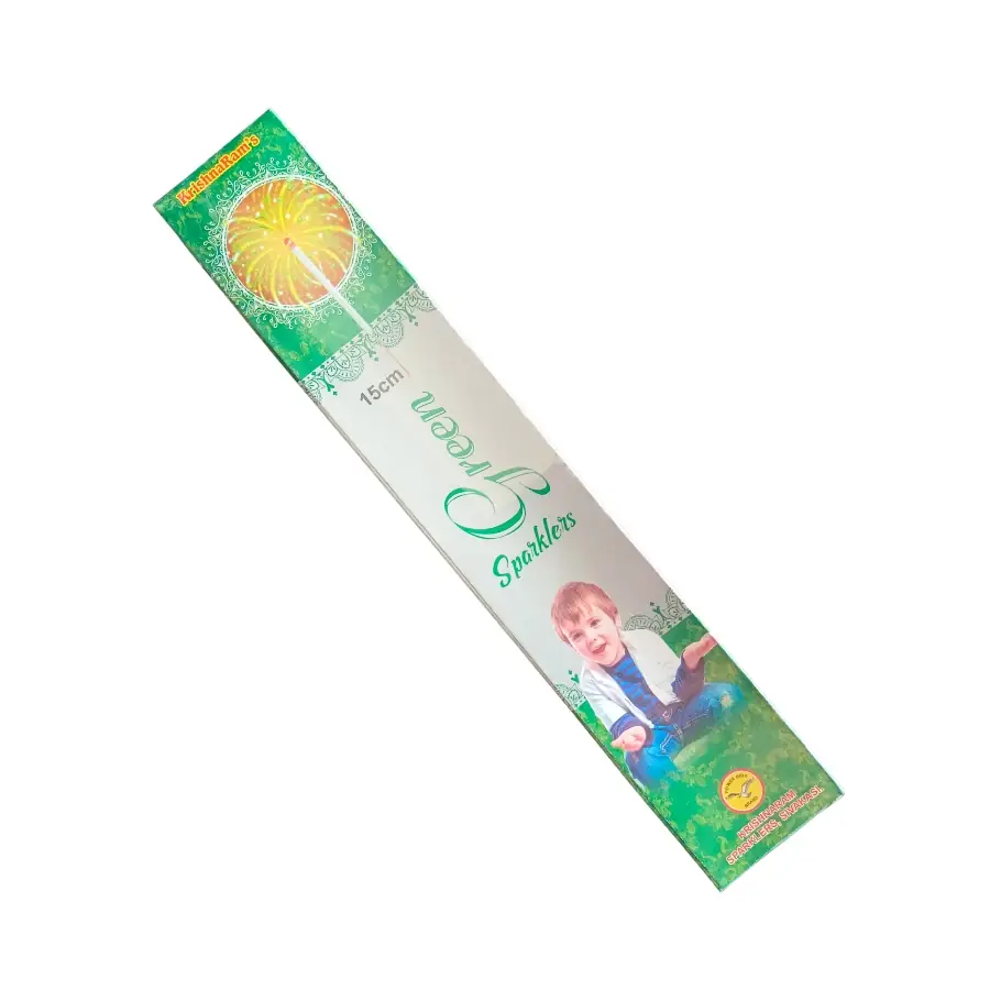 15 CM Green Sparkle